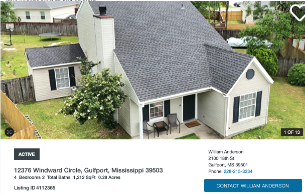 Median priced home Gulfport